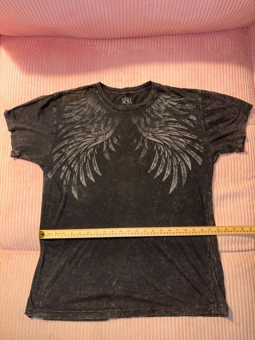Rock & Republic Wings Graphic Acid Wash T-Shirt
